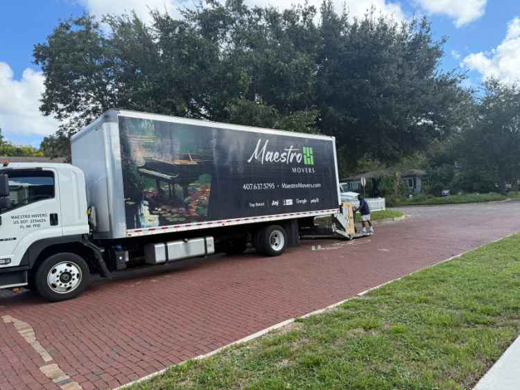 Local Residential Move with Piano in Holden Heights FL